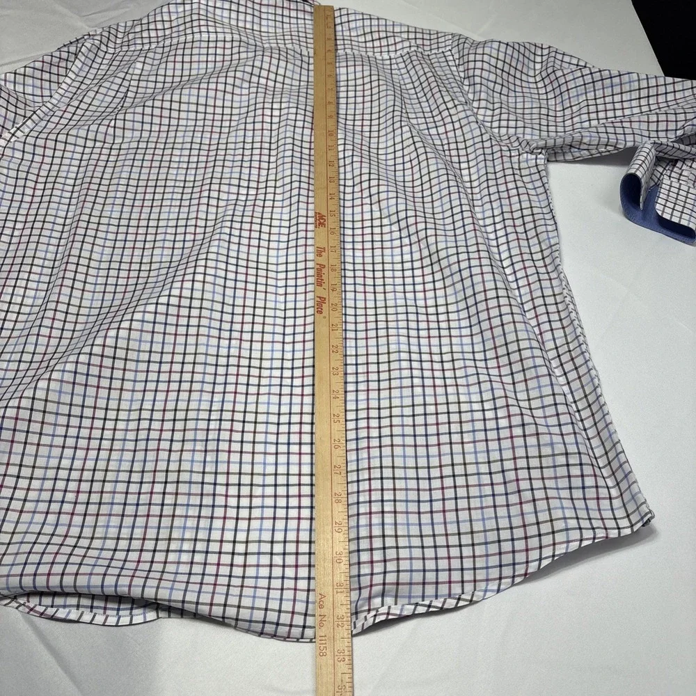 ALX New York Mens Long Sleeve Plaid Button Down Shirt Size‎ XL